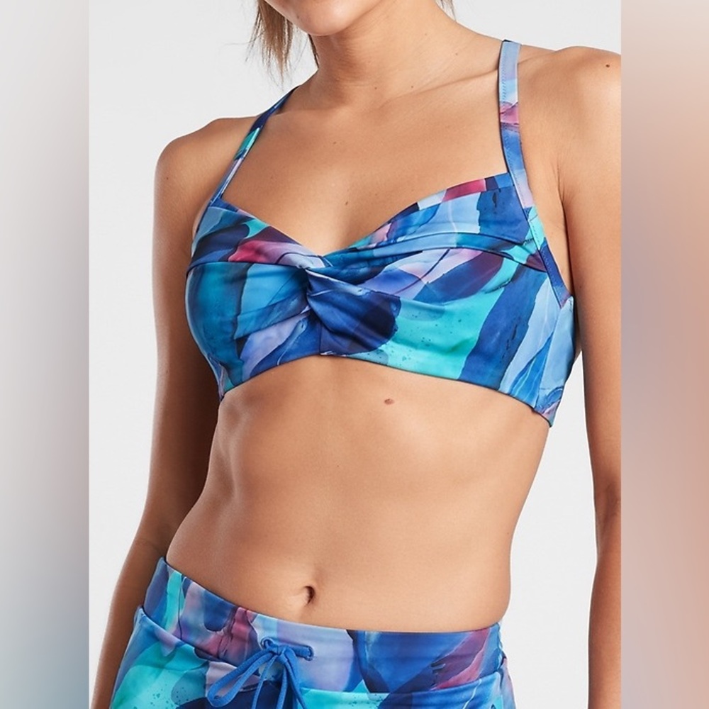 Athleta Twist Up Bikini Bra Top
